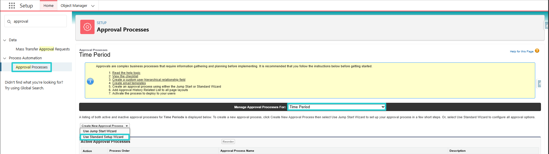Approval Process Creation Intro