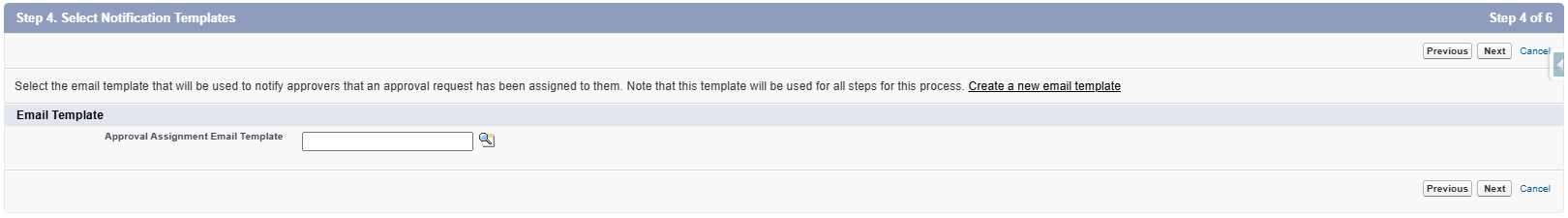 Approval Process Creation Step 4