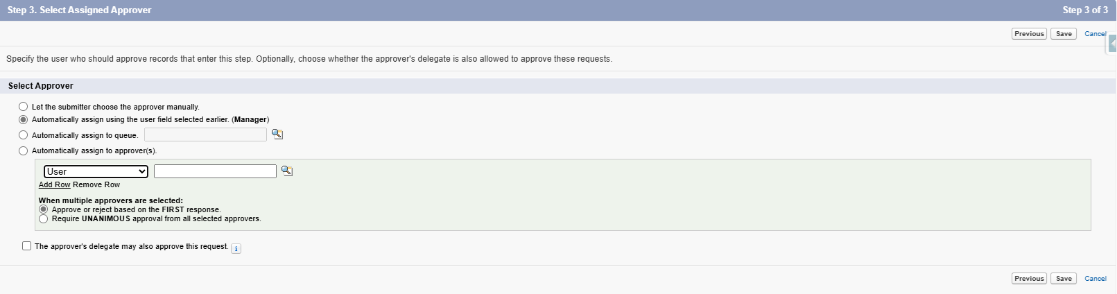 Approval Step Change Approver