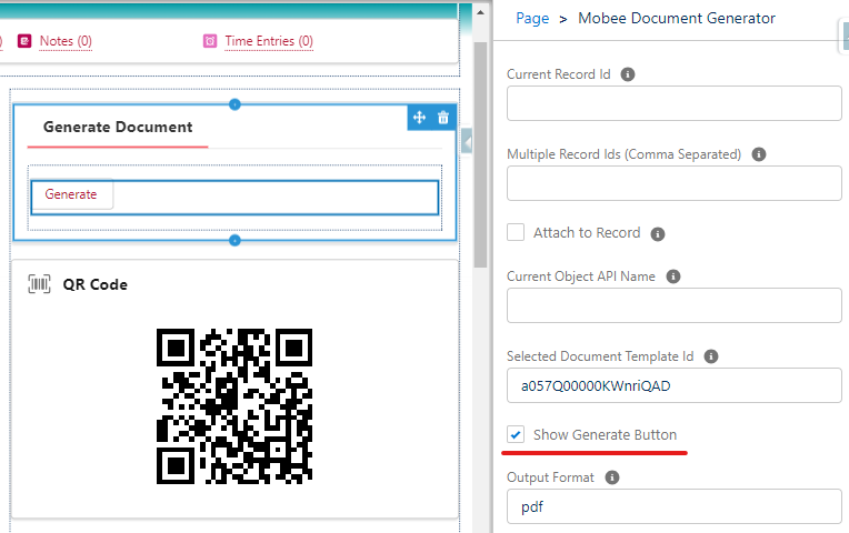 Document Generation Lightning Web Component