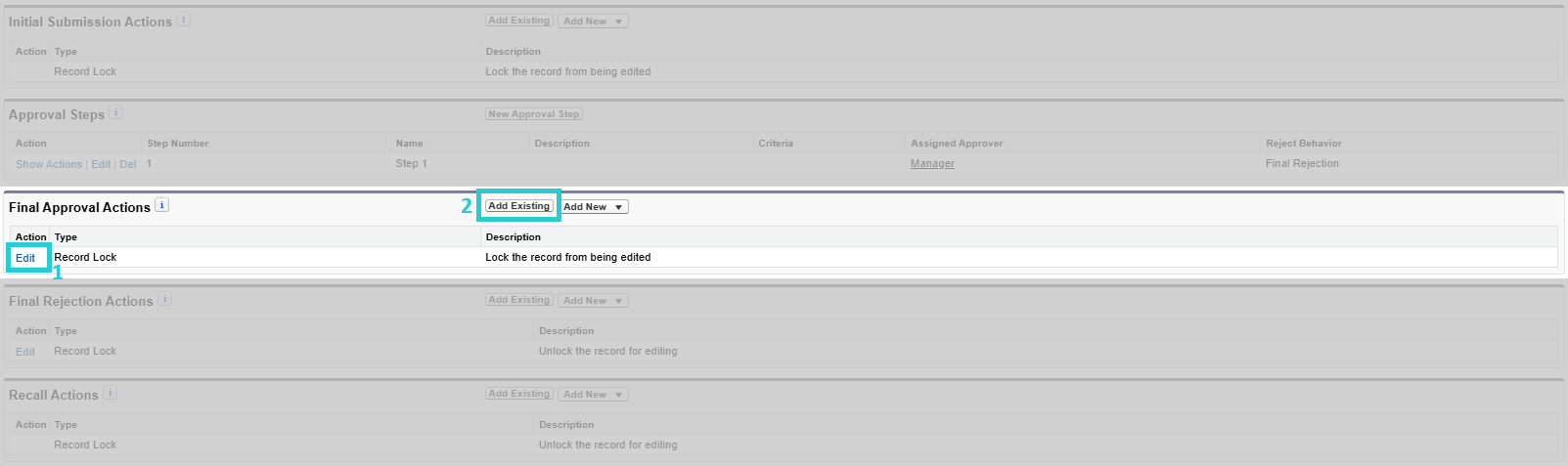 Final Approval Edit And Add Action