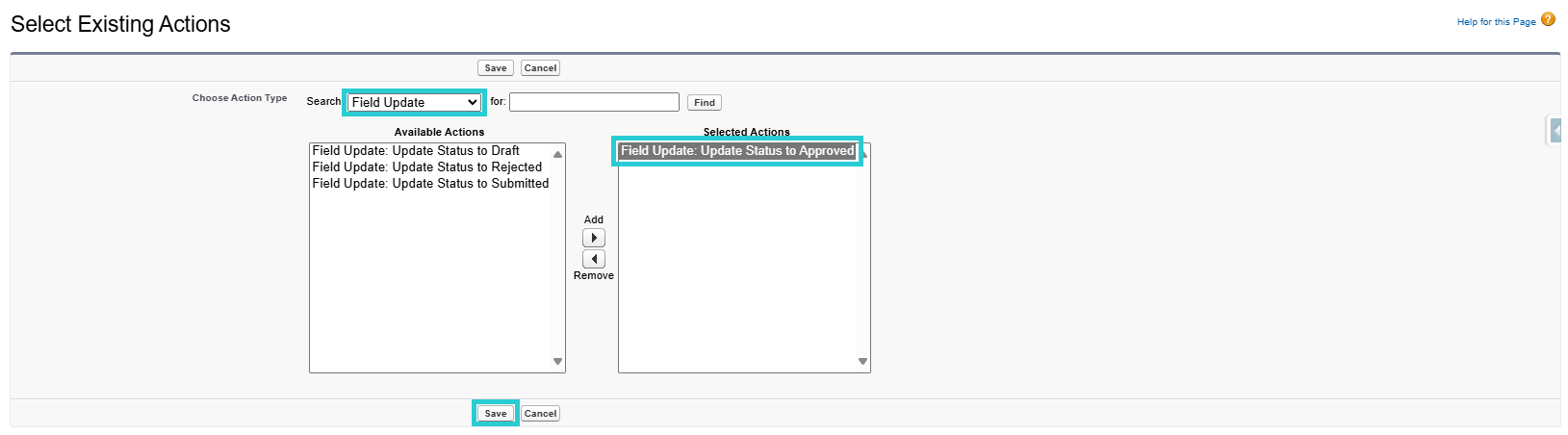 Final Approval Add Action