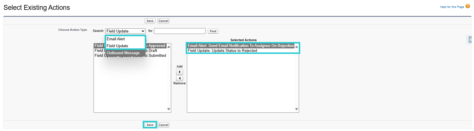 Final Approval Add Action 2