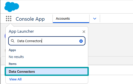 Search Data Connector Object